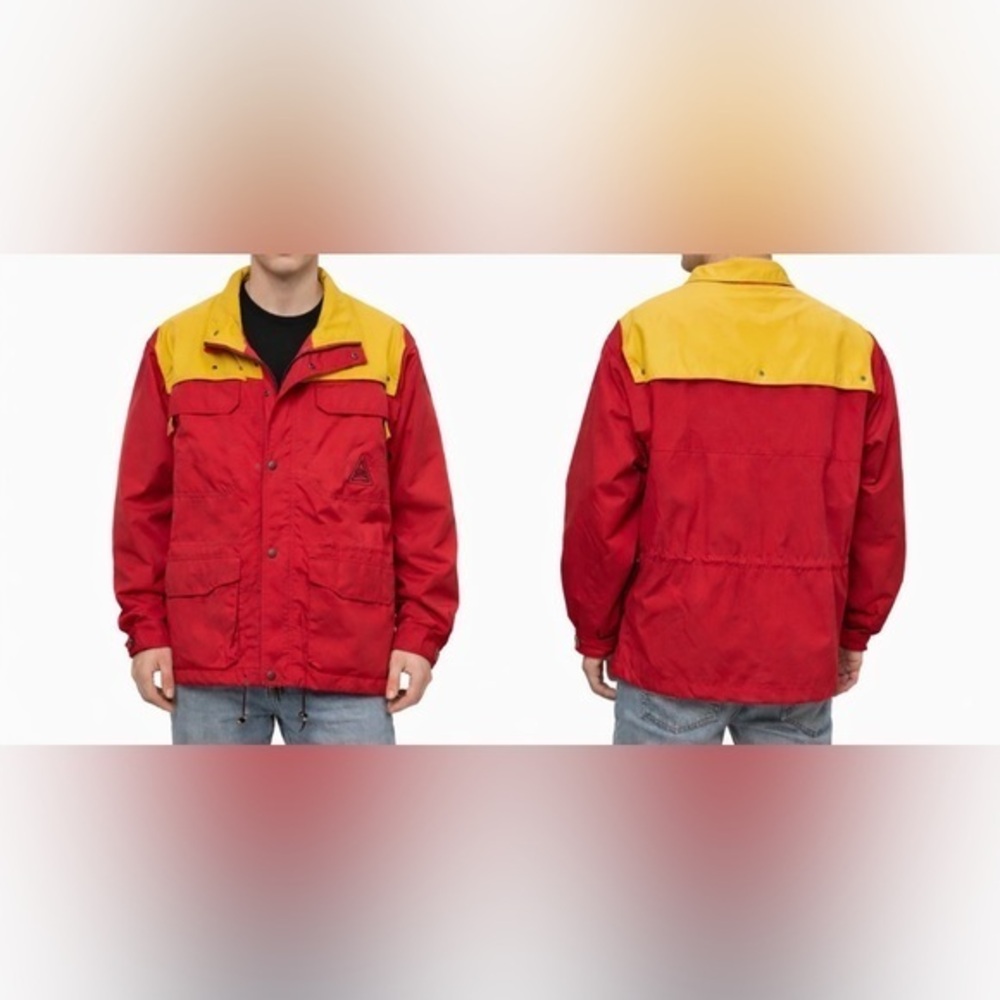 SOS Thinsulate 90s Vintage Red Yellow Heavy Ski Coat -Men’s S-